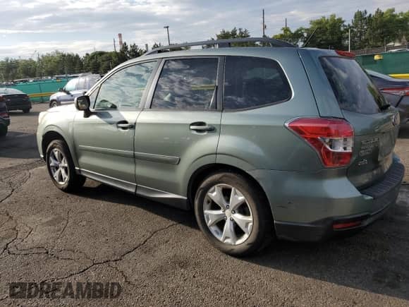 2015 Subaru Forester Premium with VIN JF2SJADC9FH455599, listed as a Copart auction lot 66119815 with 189,755 mi miles and Salvage title. Bid and sale history available at DreamBid. Image 2.