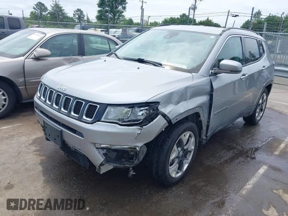 ✅ 2021 Jeep Compass Limited • VIN: 3C4NJCCB0MT573569 • Lot: 42301154. Listed on IAAI with 106,812 mi. Free auction sales archive from the USA and detailed vehicle history report at DreamBid. Image 2.