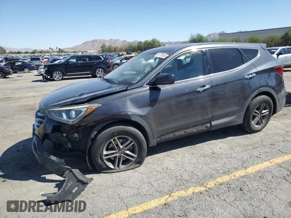 ✅ 2018 Hyundai Santa Fe 2.4L • VIN: 5XYZT3LB9JG523560 • Lot: 81779345. Listed on Copart with 106,399 mi. Free auction sales archive from the USA and detailed vehicle history report at DreamBid. Image 1.