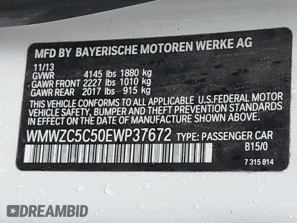 ✅ 2014 MINI Countryman S • VIN: WMWZC5C50EWP37672 • Лот: 43608947. Опубликован ранее на IAAI с пробегом Не указан. Бесплатный доступ к архиву аукционных продаж из США и подробный отчёт об истории автомобиля на DreamBid. Изображение 9.
