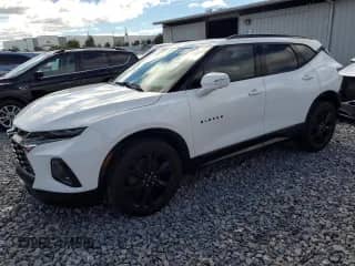 2019 Chevrolet Blazer RS with VIN 3GNKBERS3KS653414, listed as a Copart auction lot 85750015 with 114,629 mi miles and Non repairable. Bid and sale history available at DreamBid. Image 1.