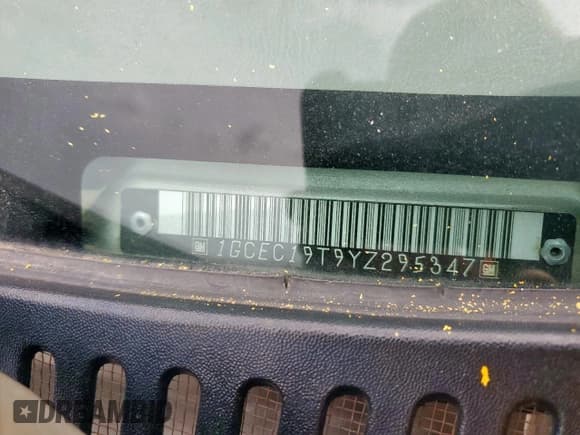 ✅ 2000 Chevrolet Silverado 1500 LT • VIN: 1GCEC19T9YZ295347 • Lot: 55779305. Wystawiony na Copart z przebiegiem 327 352 mil. Bezpłatny archiwum sprzedaży aukcyjnych z USA i szczegółowy raport historii pojazdu na DreamBid. Zdjęcie 12.