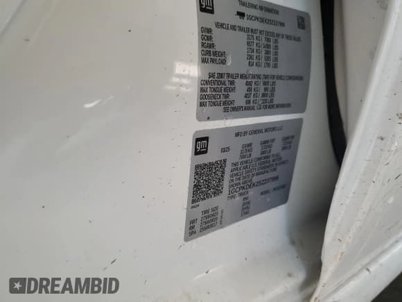 ✅ 2025 Chevrolet Silverado 1500 LT • VIN: 1GCPKDEK2SZ237999 • Лот: 82168975. Опубликован ранее на Copart с пробегом 13 489 миль. Бесплатный доступ к архиву аукционных продаж из США и подробный отчёт об истории автомобиля на DreamBid. Изображение 12.