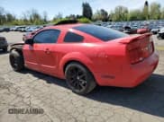 ✅ 2005 Ford Mustang Deluxe • VIN: 1ZVFT80N555129676 • Lot: 52985715. Listed on Copart with 135,160 mi. Free auction sales archive from the USA and detailed vehicle history report at DreamBid. Image 2.