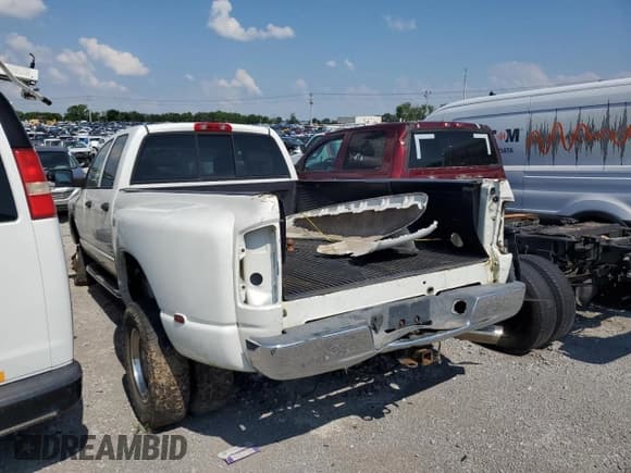 ✅ 2006 Dodge 3500 SLT • VIN: 3D7MX48C96G106024 • Lot: 63458285. Listed on Copart with 394,946 mi. Free auction sales archive from the USA and detailed vehicle history report at DreamBid. Image 2.