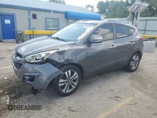 2014 Hyundai Tucson Limited with VIN KM8JU3AG2EU920066, listed as a Copart auction lot 67629865 with 110,228 mi miles and Salvage title. Bid and sale history available at DreamBid. Image 1.