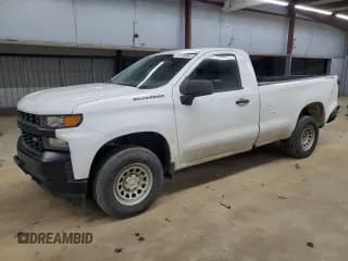 ✅ 2021 Chevrolet Silverado 1500 Work Truck • VIN: 3GCNYAEF4MG243880 • Lot: 81146844. Wystawiony na Copart z przebiegiem 93 601 mil. Bezpłatny archiwum sprzedaży aukcyjnych z USA i szczegółowy raport historii pojazdu na DreamBid. Zdjęcie 1.