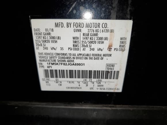✅ 2018 Ford Explorer Limited • VIN: 1FM5K7F82JGA69931 • Lot: 91782935. Wystawiony na Copart z przebiegiem 156 905 mil. Bezpłatny archiwum sprzedaży aukcyjnych z USA i szczegółowy raport historii pojazdu na DreamBid. Zdjęcie 13.