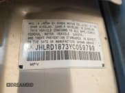 ✅ 2000 Honda CR-V SE • VIN: JHLRD1873YC059799 • Lot: 42616176. Wystawiony na IAAI z przebiegiem 106 990 mil. Bezpłatny archiwum sprzedaży aukcyjnych z USA i szczegółowy raport historii pojazdu na DreamBid. Zdjęcie 9.