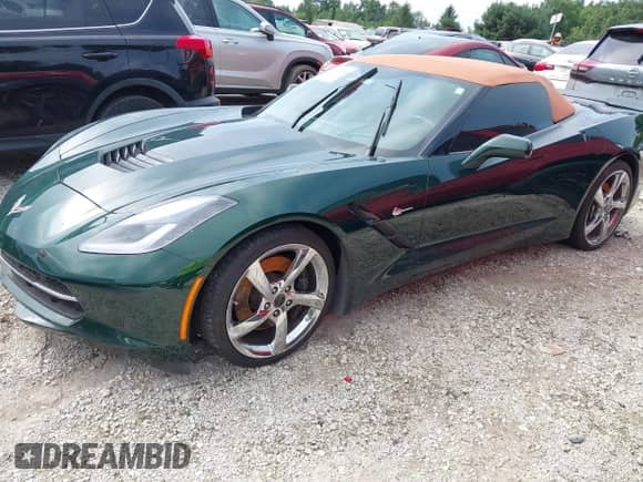 2014 Chevrolet Corvette Z51 3LT z VIN 1G1YM3D70E5400451, wystawiony jako IAAI lot #42990225 z przebiegiem Nie podano mil oraz . Historia ofert i sprzedaży dostępna na DreamBid. Obrazek 2.