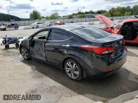 2014 Hyundai Elantra SE with VIN 5NPDH4AE7EH531590, listed as a Copart auction lot 70423845 with 113,107 mi miles and Non repairable. Bid and sale history available at DreamBid. Image 2.