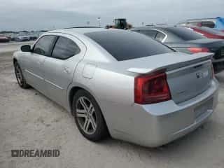 2006 Dodge Charger R/T with VIN 2B3KA53H76H528399, listed as a Copart auction lot 76421814 with 186,132 mi miles and Salvage title. Bid and sale history available at DreamBid. Image 2.