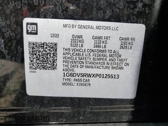 ✅ 2023 Cadillac CT5-V • VIN: 1G6DV5RWXP0125513 • Lot: 71300424. Wystawiony na Copart z przebiegiem 46 381 mil. Bezpłatny archiwum sprzedaży aukcyjnych z USA i szczegółowy raport historii pojazdu na DreamBid. Zdjęcie 14.
