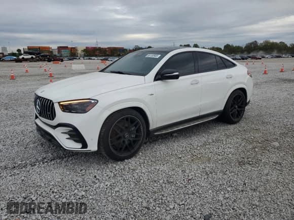 ✅ 2024 Mercedes-Benz GLE 53 AMG • VIN: 4JGFD6BB3RB104351 • Lot: 86130905. Listed on Copart with 17,655 mi. Free auction sales archive from the USA and detailed vehicle history report at DreamBid. Image 1.