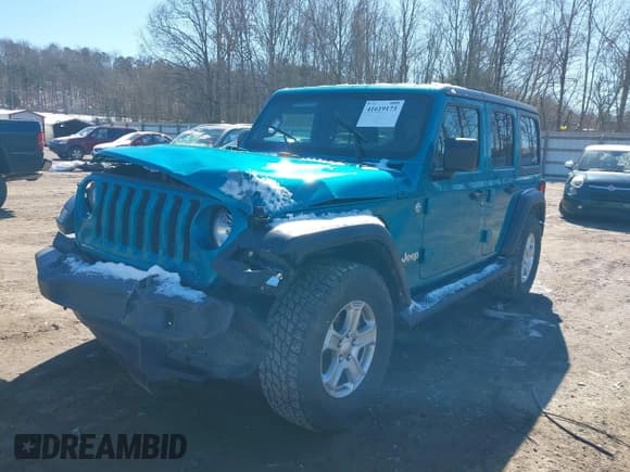 ✅ 2020 Jeep Wrangler Unlimited Sport S • VIN: 1C4HJXDN7LW166628 • Lot: 41619173. Wystawiony na IAAI z przebiegiem 71 547 mil. Bezpłatny archiwum sprzedaży aukcyjnych z USA i szczegółowy raport historii pojazdu na DreamBid. Zdjęcie 2.