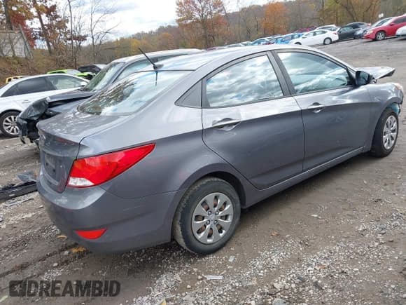 ✅ 2016 Hyundai Accent SE • VIN: KMHCT4AE3GU078132 • Lot: 43594570. Listed on IAAI with 105,144 mi. Free auction sales archive from the USA and detailed vehicle history report at DreamBid. Image 4.