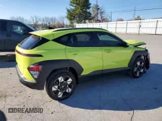 2024 Hyundai Kona SEL with VIN KM8HCCAB9RU122319, listed as a Copart auction lot 78985304 with 6,090 mi miles and Non repairable. Bid and sale history available at DreamBid. Image 3.