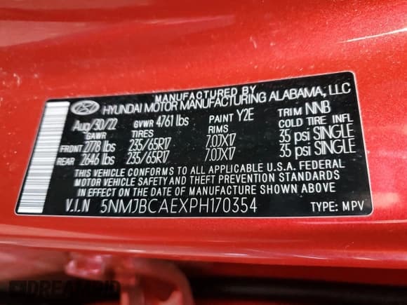 ✅ 2023 Hyundai Tucson SEL • VIN: 5NMJBCAEXPH170354 • Lot: 81704904. Wystawiony na Copart z przebiegiem 50 102 mil. Bezpłatny archiwum sprzedaży aukcyjnych z USA i szczegółowy raport historii pojazdu na DreamBid. Zdjęcie 14.