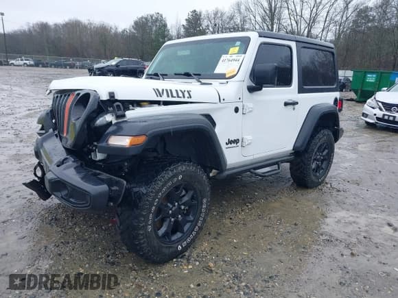 ✅ 2020 Jeep Wrangler Willys • VIN: 1C4GJXAG2LW215543 • Lot: 41764944. Listed on IAAI with 66,217 mi. Free auction sales archive from the USA and detailed vehicle history report at DreamBid. Image 2.