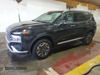 ✅ 2023 Hyundai Santa Fe Blue • VIN: 5NMS2DA18PH013154 • Lot: 66173395. Wystawiony na Copart z przebiegiem 66 059 mil. Bezpłatny archiwum sprzedaży aukcyjnych z USA i szczegółowy raport historii pojazdu na DreamBid. Zdjęcie 1.