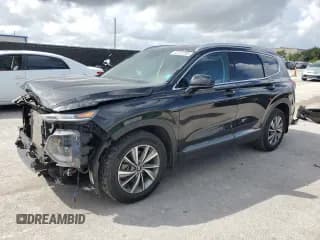 ✅ 2019 Hyundai Santa Fe SEL • VIN: 5NMS33AD7KH128869 • Lot: 85722265. Listed on Copart with 55,127 mi. Free auction sales archive from the USA and detailed vehicle history report at DreamBid. Image 1.