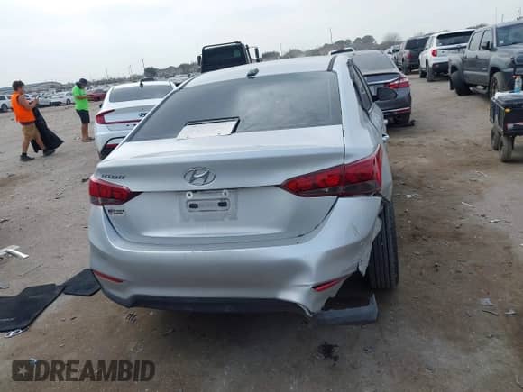 2020 Hyundai Accent SE with VIN 3KPC24A63LE126821, listed as a IAAI auction lot 41555407 with 33,639 mi miles and . Bid and sale history available at DreamBid. Image 16.