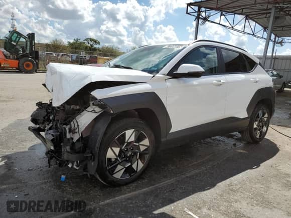 2025 Hyundai Kona SEL with VIN KM8HB3AB4SU199222, listed as a Copart auction lot 47256075 with Not provided miles and Non repairable. Bid and sale history available at DreamBid. Image 1.