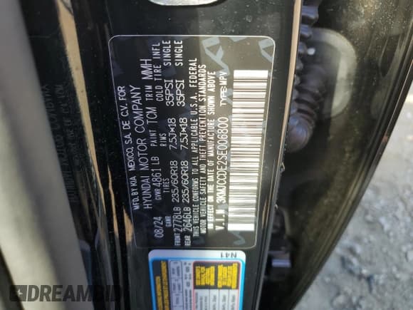 ✅ 2025 Hyundai Tucson SEL Convenience • VIN: 3KMJCCDE2SE006800 • Лот: 71235905. Опубликован ранее на Copart с пробегом 13 773 миль. Бесплатный доступ к архиву аукционных продаж из США и подробный отчёт об истории автомобиля на DreamBid. Изображение 13.