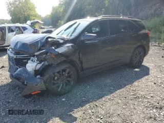 ✅ 2023 Chevrolet Equinox RS • VIN: 3GNAXWEG1PL105465 • Lot: 69193345. Listed on Copart with 54,482 mi. Free auction sales archive from the USA and detailed vehicle history report at DreamBid. Image 1.