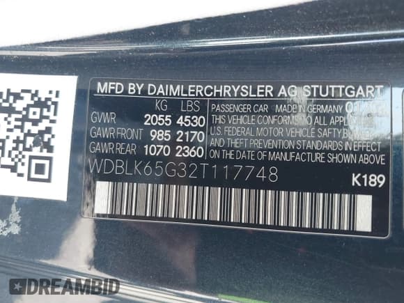 ✅ 2002 Mercedes-Benz CLK 320/430 • VIN: WDBLK65G32T117748 • Lot: 42931558. Wystawiony na IAAI z przebiegiem 125 625 mil. Bezpłatny archiwum sprzedaży aukcyjnych z USA i szczegółowy raport historii pojazdu na DreamBid. Zdjęcie 9.