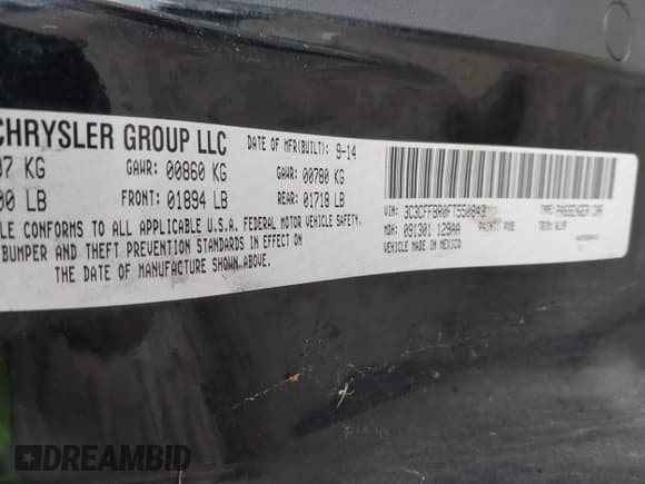 ✅ 2015 FIAT 500 Sport • VIN: 3C3CFFBR0FT550843 • Лот: 43732211. Опубликован ранее на IAAI с пробегом 84 783 миль. Бесплатный доступ к архиву аукционных продаж из США и подробный отчёт об истории автомобиля на DreamBid. Изображение 9.