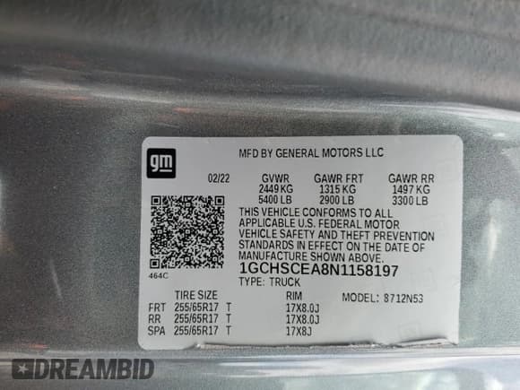 ✅ 2022 Chevrolet Colorado 2WD LT • VIN: 1GCHSCEA8N1158197 • Лот: 69419784. Опубликован ранее на Copart с пробегом 23 764 миль. Бесплатный доступ к архиву аукционных продаж из США и подробный отчёт об истории автомобиля на DreamBid. Изображение 12.