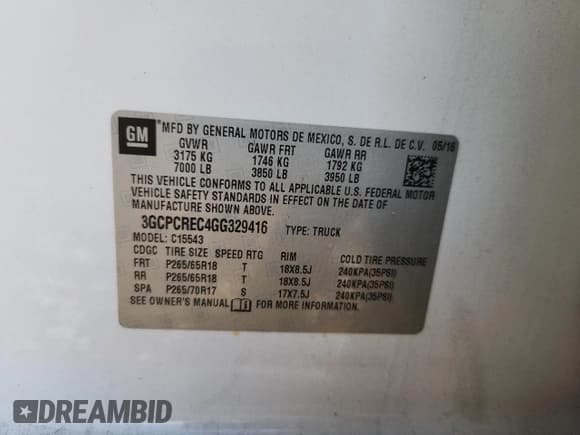 ✅ 2016 Chevrolet Silverado 1500 LT • VIN: 3GCPCREC4GG329416 • Лот: 86160075. Опубликован ранее на Copart с пробегом 145 480 миль. Бесплатный доступ к архиву аукционных продаж из США и подробный отчёт об истории автомобиля на DreamBid. Изображение 12.