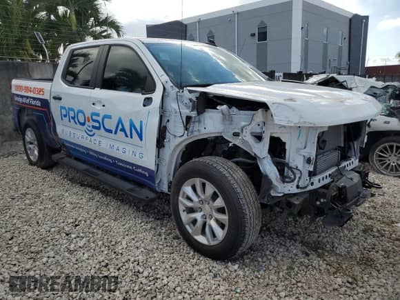 ✅ 2024 Chevrolet Silverado 1500 Custom • VIN: 1GCPABEK5RZ167674 • Lot: 65393665. Wystawiony na Copart z przebiegiem 6 556 mil. Bezpłatny archiwum sprzedaży aukcyjnych z USA i szczegółowy raport historii pojazdu na DreamBid. Zdjęcie 4.