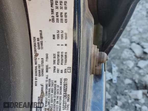 ✅ 2004 Chevrolet Colorado 1SB LS Z85 • VIN: 1GCDT136X48220719 • Лот: 57709745. Опубликован ранее на Copart с пробегом 197 600 миль. Бесплатный доступ к архиву аукционных продаж из США и подробный отчёт об истории автомобиля на DreamBid. Изображение 13.