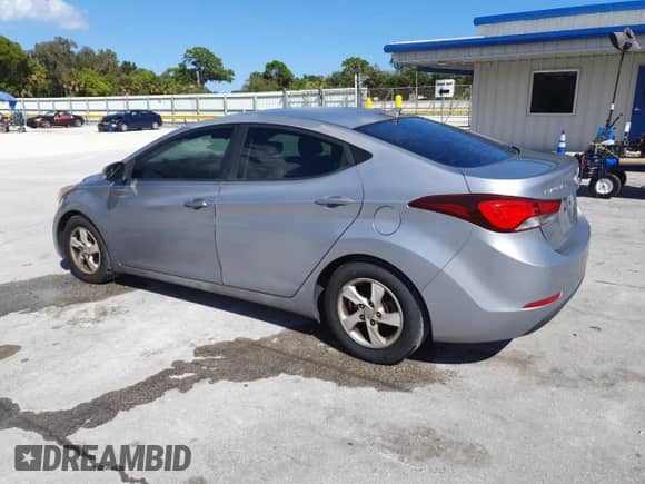 2015 Hyundai Elantra SE with VIN 5NPDH4AE8FH580122, listed as a Copart auction lot 89541225 with 174,593 mi miles and Salvage title. Bid and sale history available at DreamBid. Image 2.