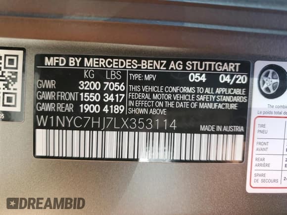✅ 2020 Mercedes-Benz G 63 AMG • VIN: W1NYC7HJ7LX353114 • Лот: 51814875. Опубликован ранее на Copart с пробегом 37 655 миль. Бесплатный доступ к архиву аукционных продаж из США и подробный отчёт об истории автомобиля на DreamBid. Изображение 14.