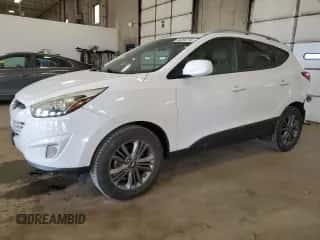 2015 Hyundai Tucson SE with VIN KM8JU3AG5FU069270, listed as a Copart auction lot 46384794 with 103,710 mi miles and . Bid and sale history available at DreamBid. Image 1.