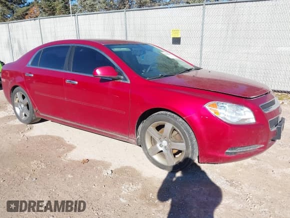 ✅ 2012 Chevrolet Malibu 1LT • VIN: 1G1ZC5E09CF238153 • Lot: 43586193. Listed on IAAI with 188,234 mi. Free auction sales archive from the USA and detailed vehicle history report at DreamBid. Image 1.