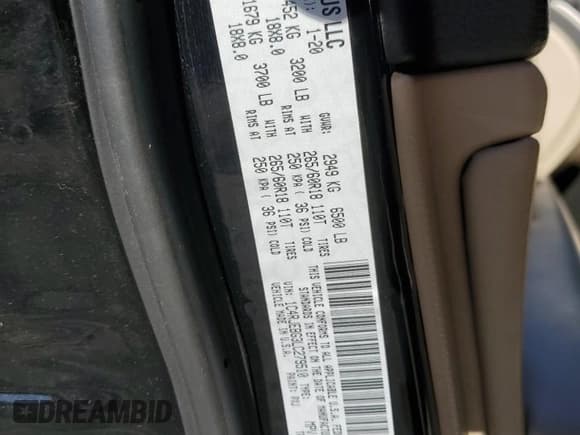 ✅ 2020 Jeep Grand Cherokee Limited • VIN: 1C4RJEBG3LC279510 • Lot: 89650275. Listed on Copart with 171,569 mi. Free auction sales archive from the USA and detailed vehicle history report at DreamBid. Image 13.