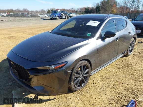 ✅ 2021 Mazda 3 2.5 Turbo • VIN: JM1BPBJY3M1333555 • Лот: 43768055. Опубликован ранее на IAAI с пробегом 36 155 миль. Бесплатный доступ к архиву аукционных продаж из США и подробный отчёт об истории автомобиля на DreamBid. Изображение 2.