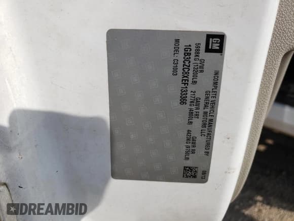 ✅ 2014 Chevrolet Silverado 1500 • VIN: 1GB3CZC8XEF133366 • Lot: 51223124. Wystawiony na Copart z przebiegiem Nie podano. Bezpłatny archiwum sprzedaży aukcyjnych z USA i szczegółowy raport historii pojazdu na DreamBid. Zdjęcie 12.