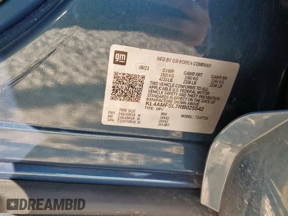 ✅ 2024 Buick Encore GX Avenir • VIN: KL4AMFSL7RB025542 • Lot: 80067675. Listed on Copart with 31,401 mi. Free auction sales archive from the USA and detailed vehicle history report at DreamBid. Image 12.