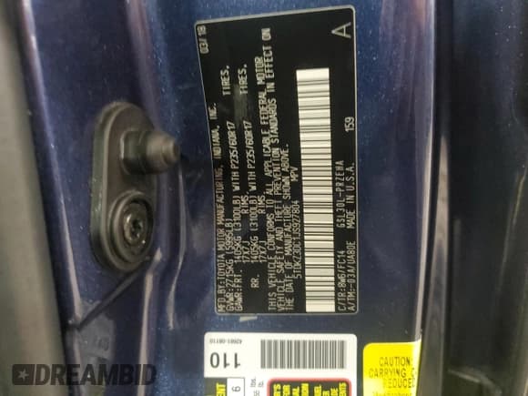 ✅ 2018 Toyota Sienna LE • VIN: 5TDKZ3DC1JS927804 • Lot: 64985125. Listed on Copart with 439,727 mi. Free auction sales archive from the USA and detailed vehicle history report at DreamBid. Image 14.