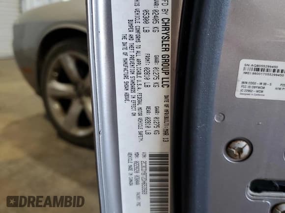 ✅ 2013 Dodge Challenger R/T • VIN: 2C3CDYBT2DH653569 • Lot: 62762874. Wystawiony na Copart z przebiegiem 161 726 mil. Bezpłatny archiwum sprzedaży aukcyjnych z USA i szczegółowy raport historii pojazdu na DreamBid. Zdjęcie 14.