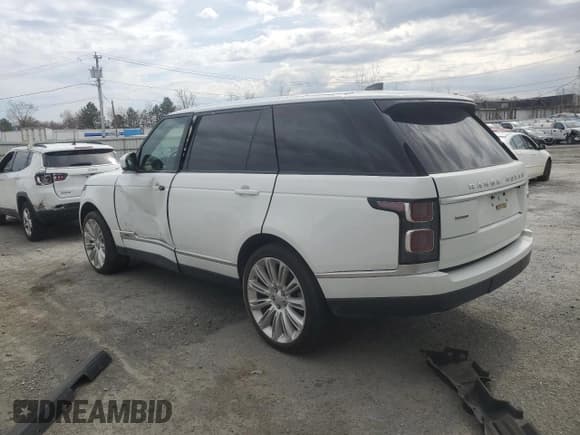 ✅ 2019 Land Rover Range Rover • VIN: SALGS5RE0KA553158 • Лот: 53650495. Опубликован ранее на Copart с пробегом 57 479 миль. Бесплатный доступ к архиву аукционных продаж из США и подробный отчёт об истории автомобиля на DreamBid. Изображение 2.