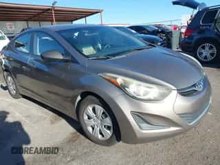 2016 Hyundai Elantra SE with VIN 5NPDH4AE5GH698338, listed as a IAAI auction lot 43269288 with 143,861 mi miles and . Bid and sale history available at DreamBid. Image 1.