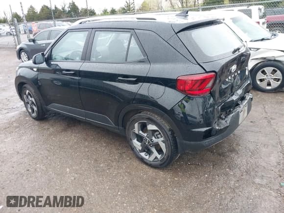 ✅ 2021 Hyundai Venue SEL • VIN: KMHRC8A34MU071296 • Lot: 41962703. Listed on IAAI with 79,498 mi. Free auction sales archive from the USA and detailed vehicle history report at DreamBid. Image 3.