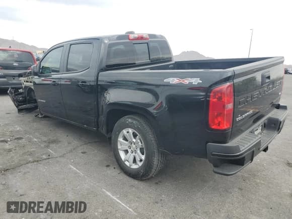✅ 2021 Chevrolet Colorado 4WD LT • VIN: 1GCGTCEN1M1120532 • Lot: 81195605. Listed on Copart with 33,245 mi. Free auction sales archive from the USA and detailed vehicle history report at DreamBid. Image 2.