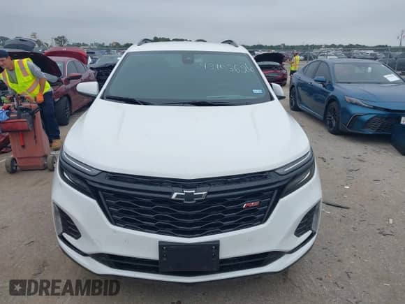 2024 Chevrolet Equinox RS with VIN 3GNAXMEG5RS112223, listed as a IAAI auction lot 43103626 with 26,235 mi miles and . Bid and sale history available at DreamBid. Image 12.